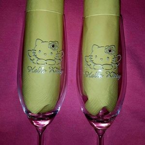 Hello Kitty Champagne Glasses